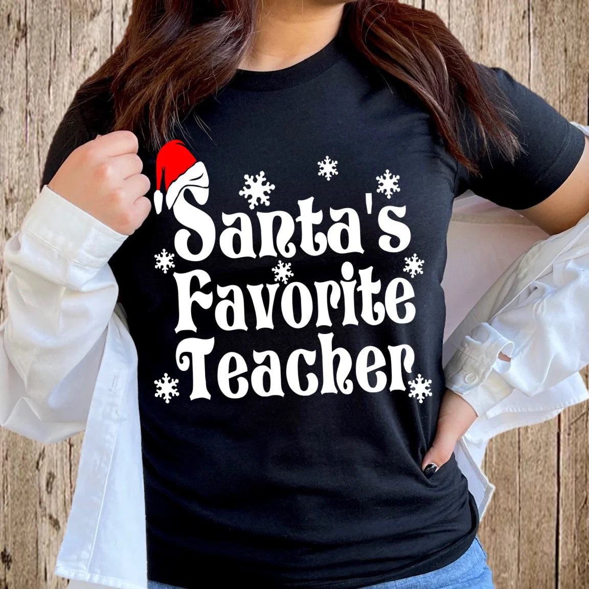 Santa's Favorite Teacher Tshirt