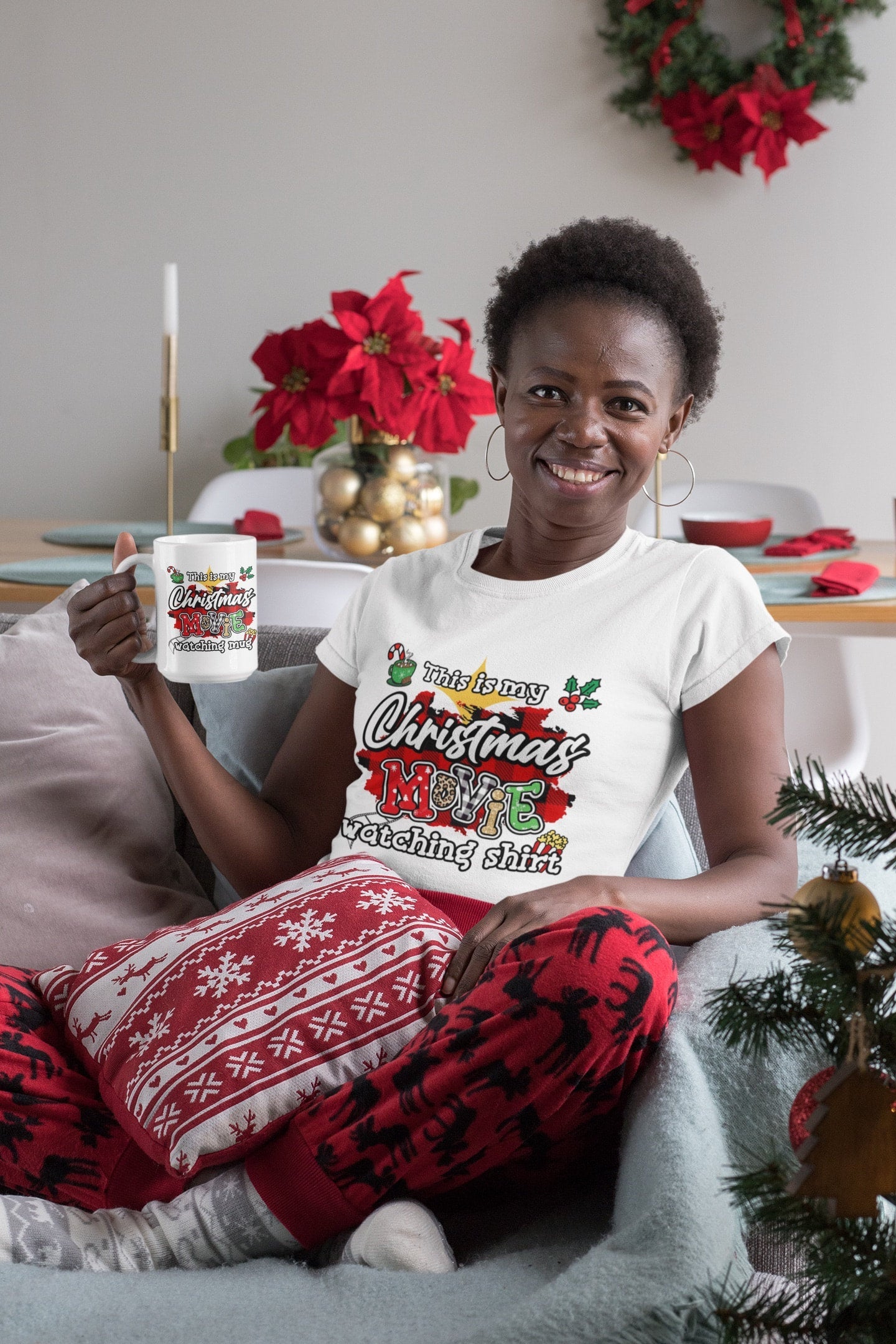 Christmas movie watching shirt
