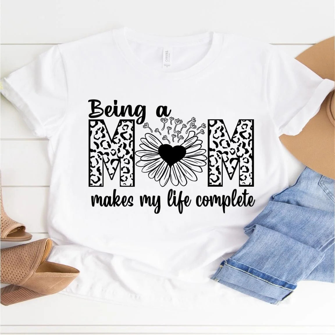 Being a Mom Makes My Life Complete” T-Shirt