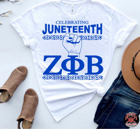 Celebrating Juneteenth ZΦB T-Shirt