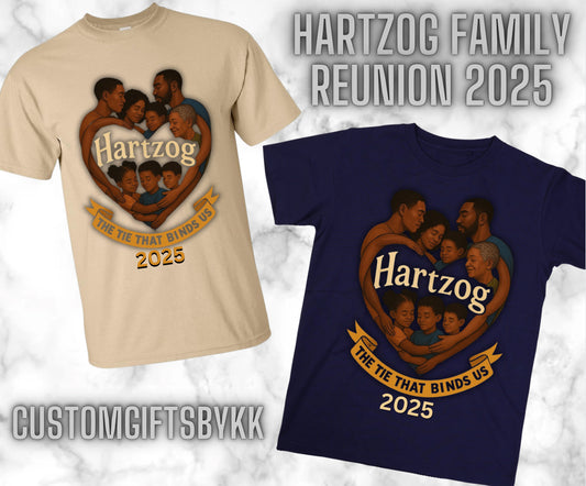 Hartzog 2025 Family Reunion Tshirt