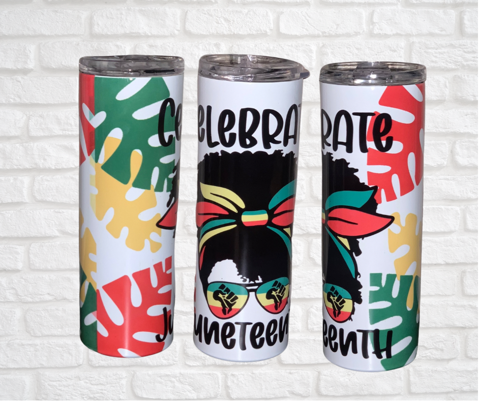 Celebrate Juneteenth girl tumbler