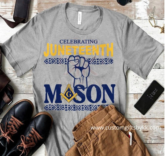 Celebrating Juneteenth Masonic Tshirt