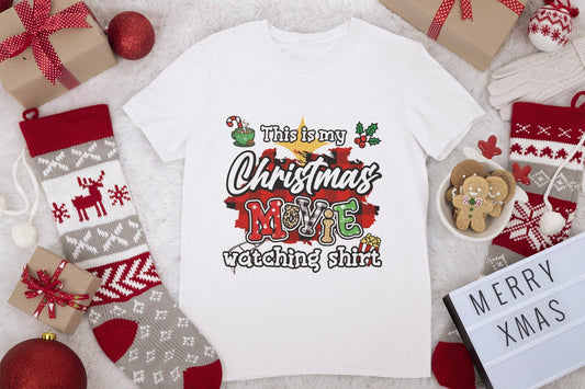 Christmas movie watching shirt