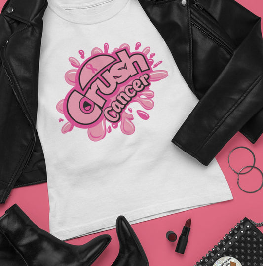 Crush Cancer T-Shirt – Bold. Fierce. Empowered.