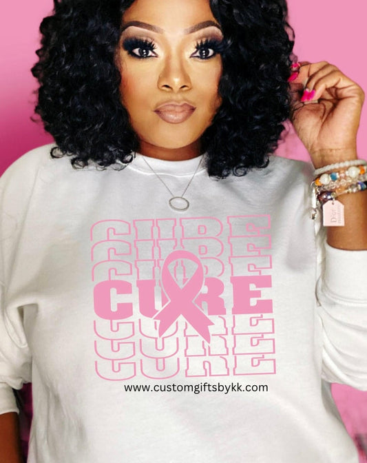 “CURE” Breast Cancer Awareness Sweatshirt