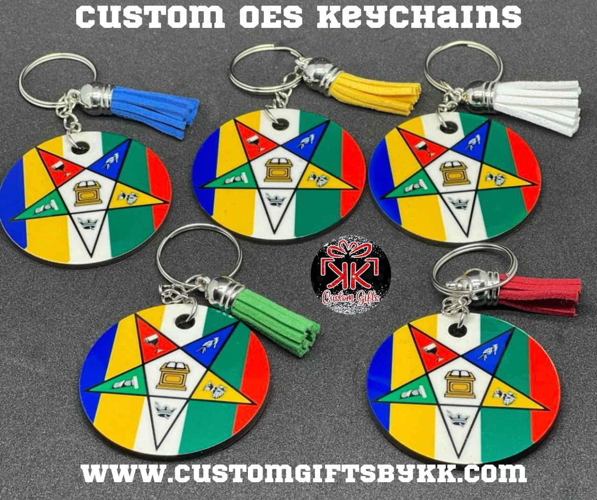 Custom OES Keychains – Stylish & Symbolic