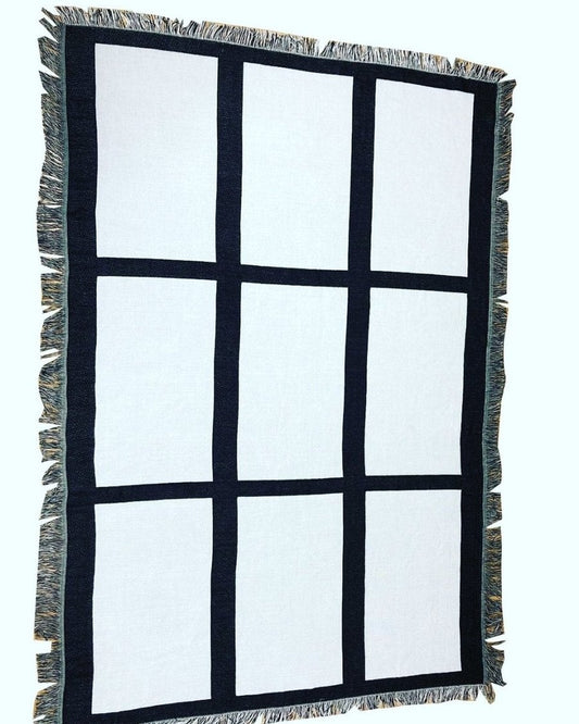Custom throw blanket 9 panel