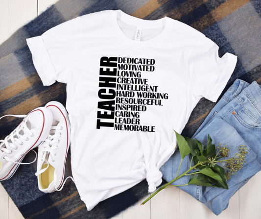Dedicated Teacher Tshirt