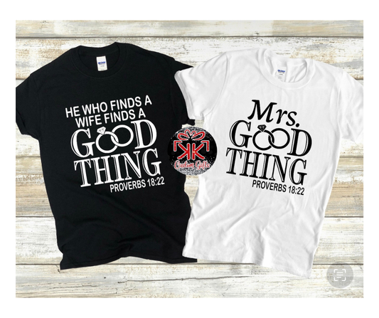 Good thing couple shirts