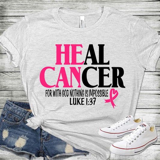 Heal Cancer Faith Tee – Inspirational Christian T-Shirt
