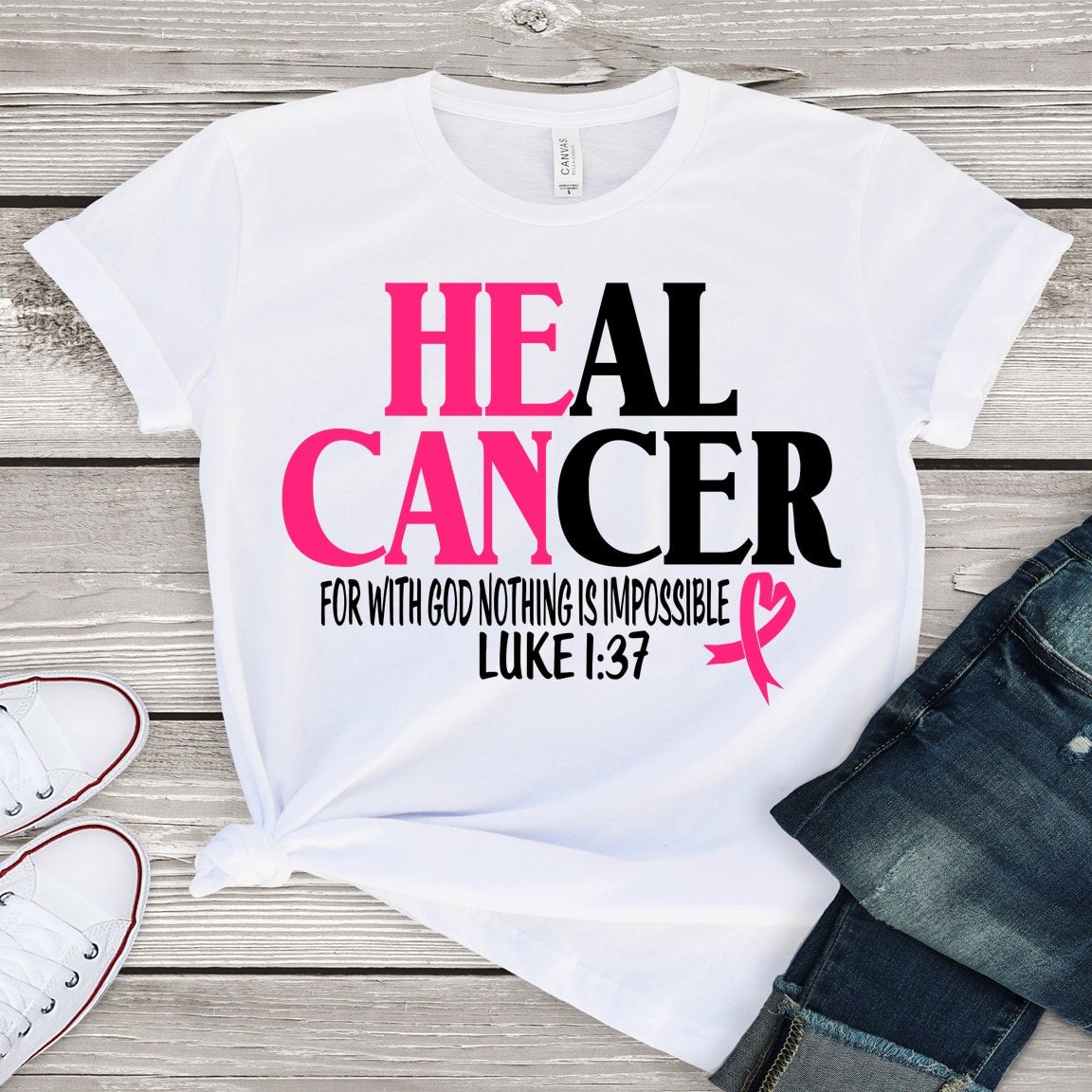 Heal Cancer Faith Tee – Inspirational Christian T-Shirt