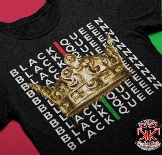Black Queen Crop Top Crowned in Confidence