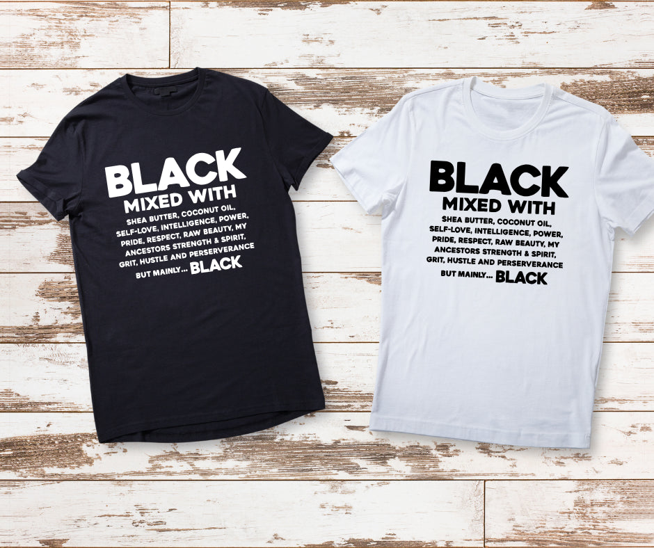 BLACK MIXED WITH TSHIRT