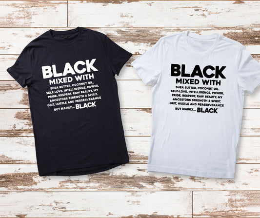 BLACK MIXED WITH TSHIRT